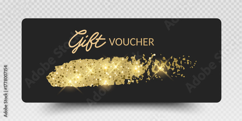 Luxury gift vouchers and gift Card. Elegant template for a festive gift card. Vector set