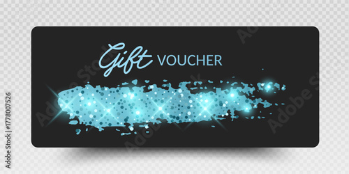 Luxury gift vouchers and gift Card. Elegant template for a festive gift card. Vector set