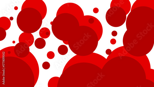 red circle abstract background