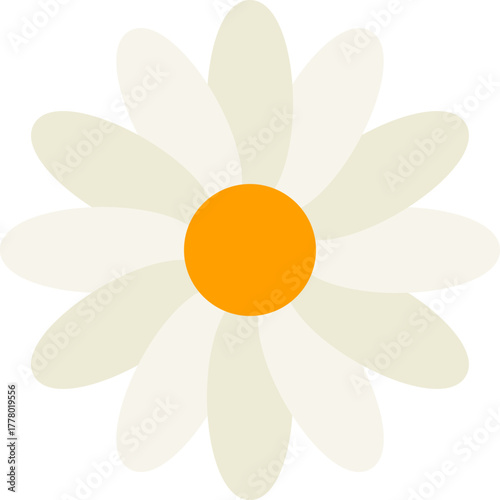 daisy icon illustration design with flat