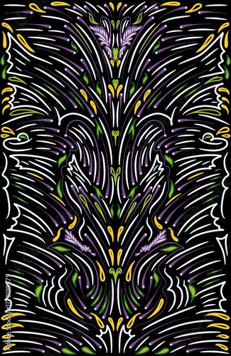 Ethnic Tribal Argyle Seamless Pattern. Abstract Mosaic Geometric Diamond Shapes Colorful Background. Traditional Boho Ikat Ornament. Digital art illustration	