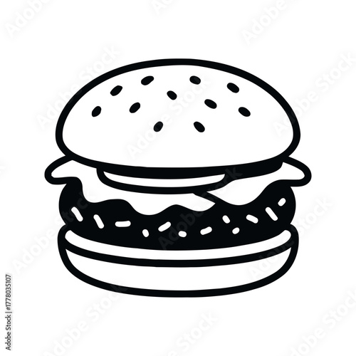 Icon Representation of Seedlings Sprouting in a Seed Tray, Minimalist Graphic