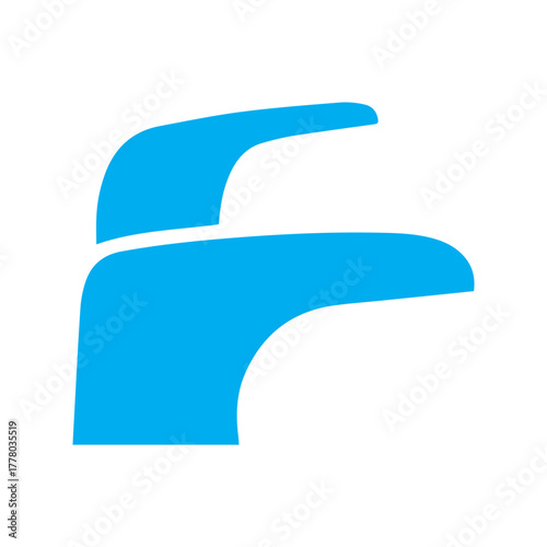 Blue Faucet Icon