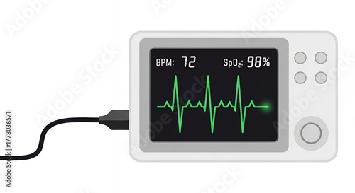 Heart Rate Monitor Device with Waveform