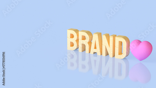 The Brand for Product or marketing concept 3d Rendering.