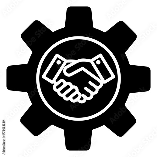 Cooperation Glyph Icon
