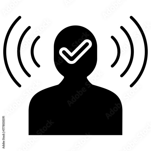 Listening Skills Glyph Icon