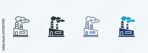 Pollution Multiple Style Icon Collection