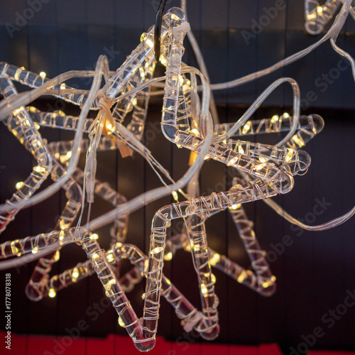 Warm White LED Star Christmas Lights Decoration