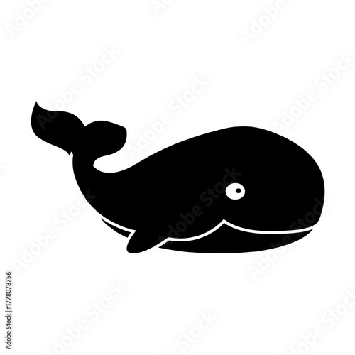 Cute cartoon blue fish vector illustration design in the ocean