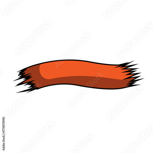 Vector illustration of a healthy meal with a fish and fresh carrot using an art brush as a symbol of health