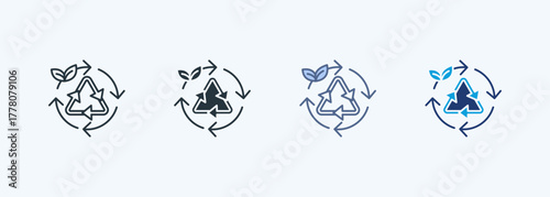 Lifecycle Multiple Style Icon Collection