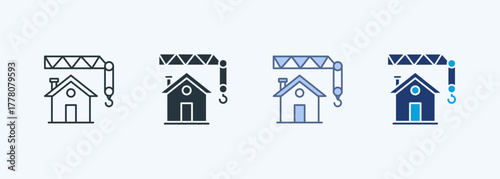 Construction Multiple Style Icon Collection