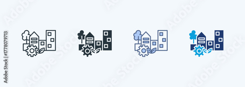 Green Infrastructure Multiple Style Icon Collection