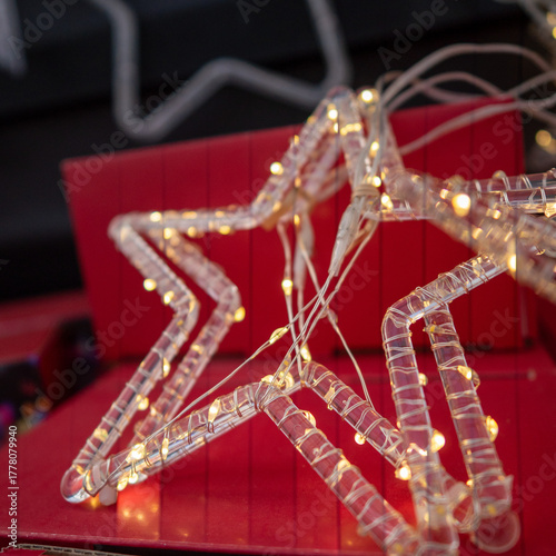 Illuminated Star Shaped Christmas Light Decoration