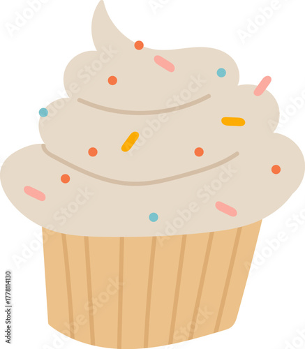 Cupcake with Sprinkles