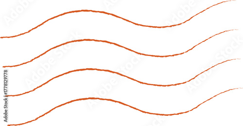 Wavy Lines Postage Stamp