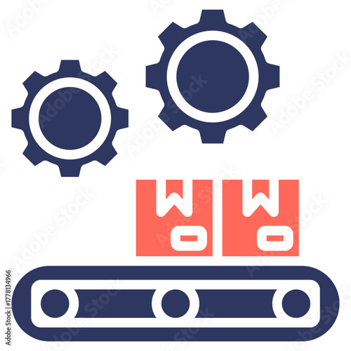 Production glyph color icon