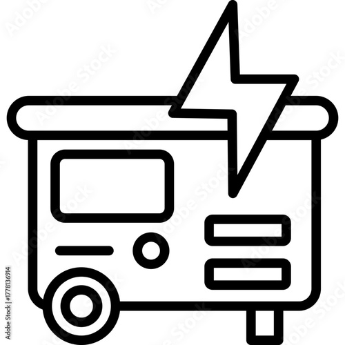 Power Generator line icon