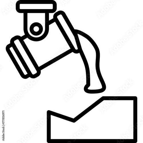 Steel Industry line icon