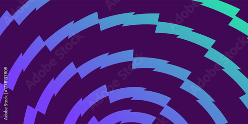 Zigzag Blue Purple Background. EPL Premier League thumbnail video print web background.