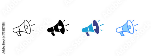 Advertising Collection icon set multiple style collection