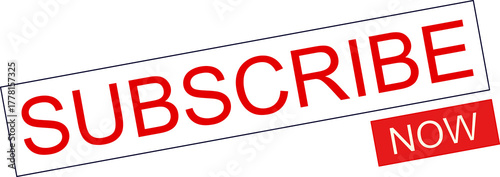 Subscribe Now Button PNG Transparent Background Illustration
