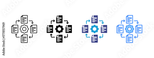 File Collection icon set multiple style collection