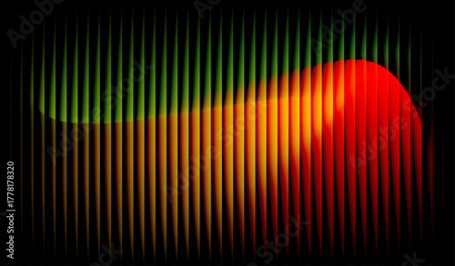 Vibrant abstract background featuring glowing gradient colors with soft transitions and vertical stripe patterns. Modern digital artwork suitable for creative design, wallpapers, branding, posters etc