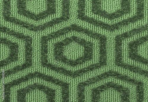 background texture of the carpet with hexagonal paving motif