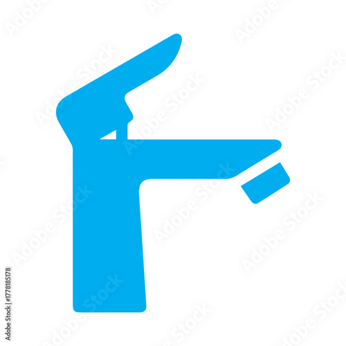 Blue Water Faucet