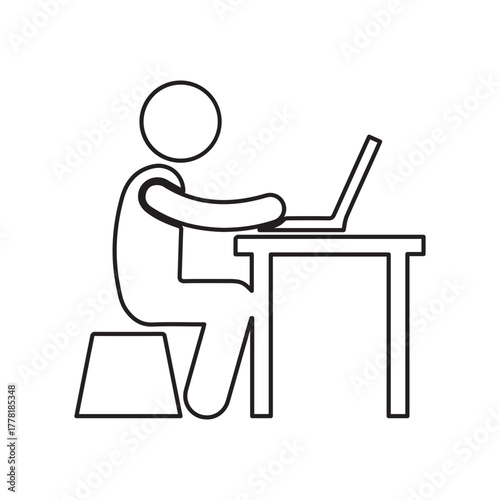 Person at a desk