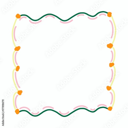 Pastel cloud photo frame 