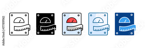 Scales Icon Set Multiple Style Collection