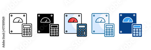 Bmi Icon Set Multiple Style Collection