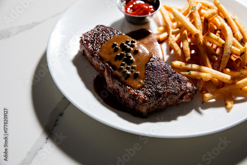 Steak Frites with Gravy
