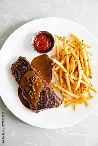 Steak Frites with Gravy