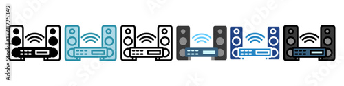 Speaker Mini Illustration Icon. Use For Modern Concept, Print, Ui, Ux Kit, Web And App Development. Vector Related To Technology, Smart Home And More