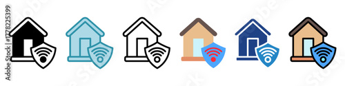 Home Security Mini Illustration Icon. Use For Modern Concept, Print, Ui, Ux Kit, Web And App Development. Vector Related To Technology, Smart Home And More