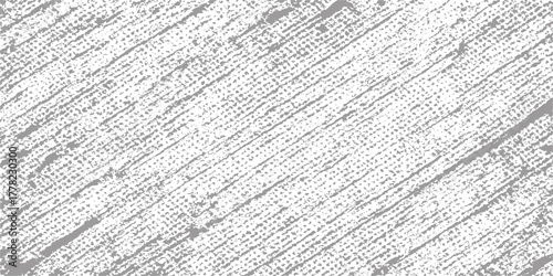 Rough, vintage, white linen fabric texture and gray grunge paper backdrop