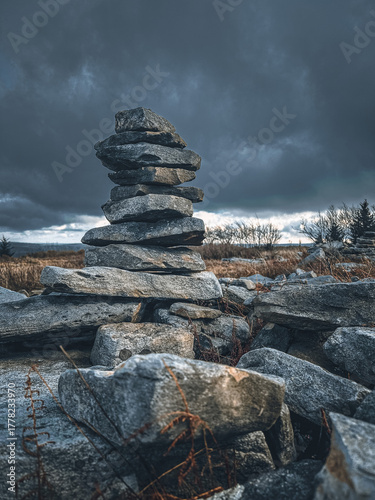 rocks on the mountain