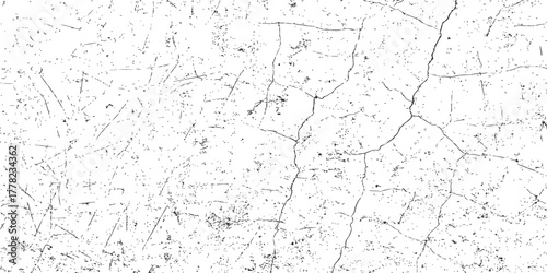 White painted grunge wall texture pattern with rough cracked concrete surface