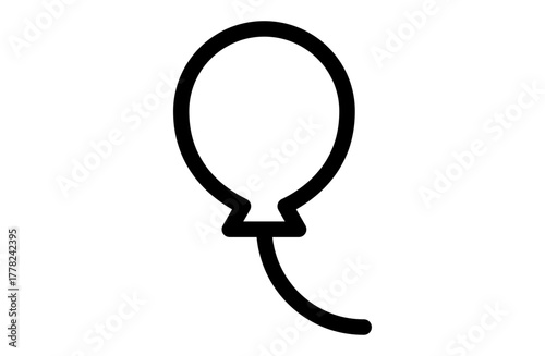 お祝いをイメージしたバルーンのベクターアイコン