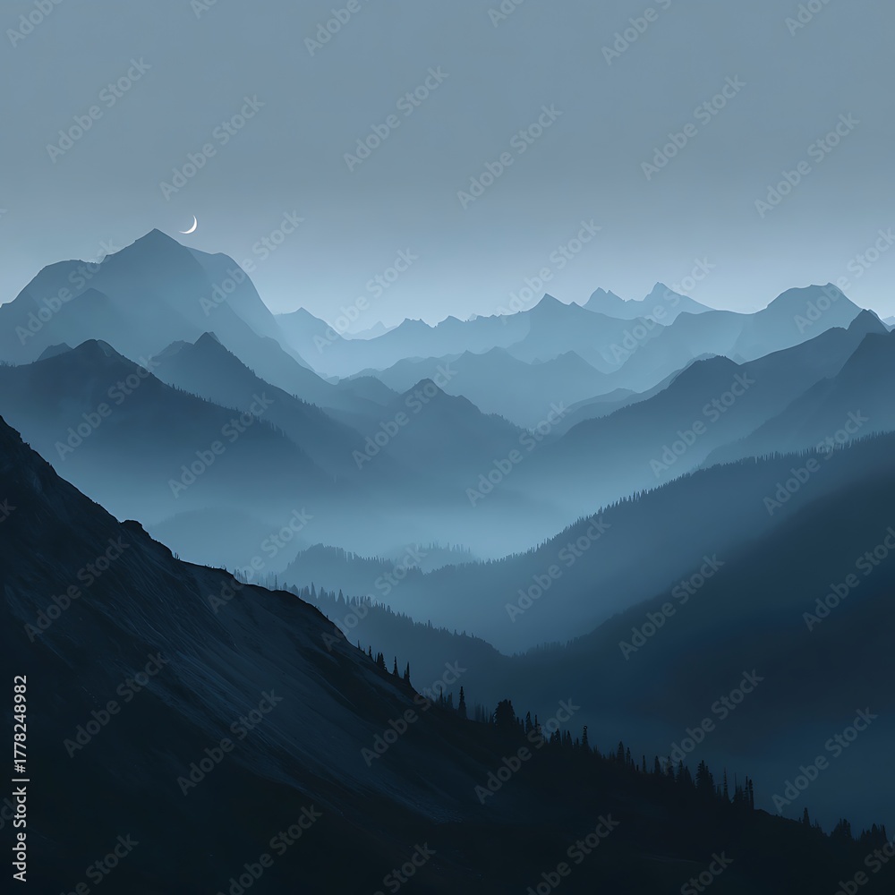 Fototapeta premium sunrise in the mountains