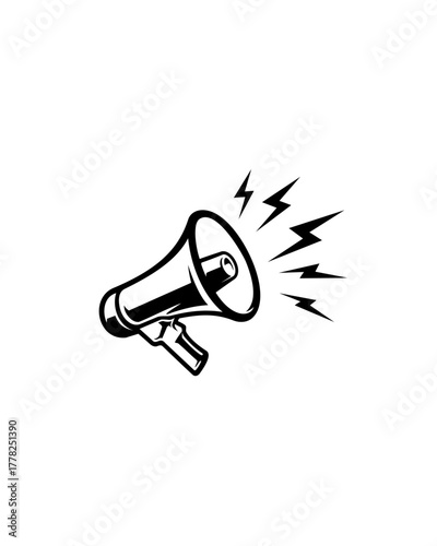 megaphone isolated on white background