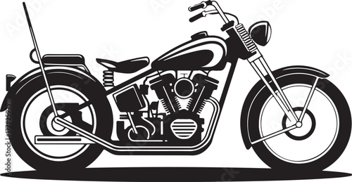 Motorcycle silhouette vintage bike chopper cruiser transportation vehicle transport machine automobile motorbike automotive style motorcycle ride