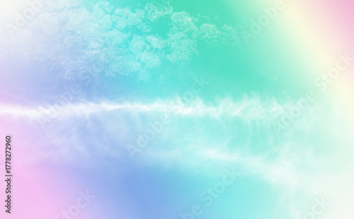Beautiful multi-colored pastel background and light flare.