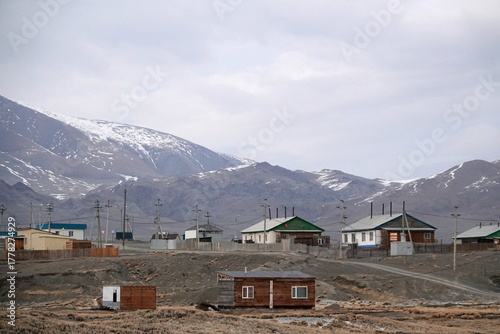 The village of Kosh-Agach, Altai Republic. Western Siberia