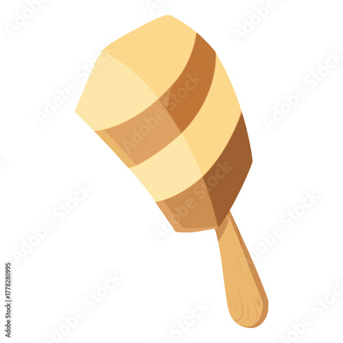 delicious chocolate ice cream sweet flat color vector illustration template design