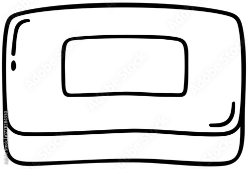 Minimal Soap Outline Icon. Editable Color Vector